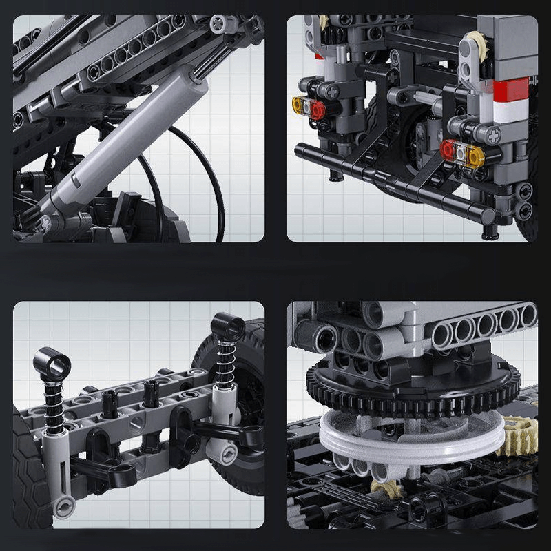 Armoured Military Crane Truck 2685pcs-Building Blocks set -Turbo Moc