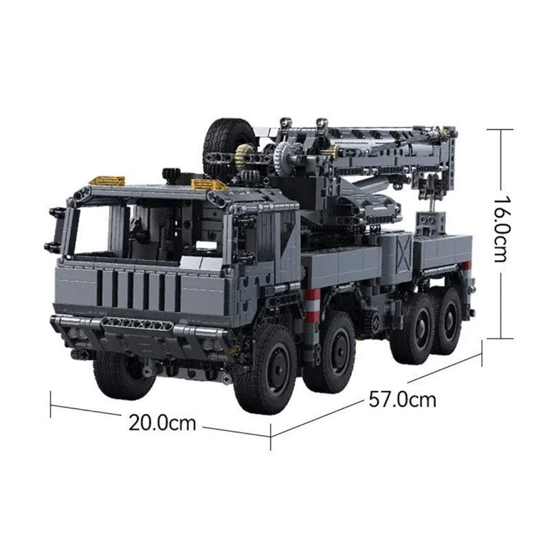 Armoured Military Crane Truck 2685pcs-Building Blocks set -Turbo Moc