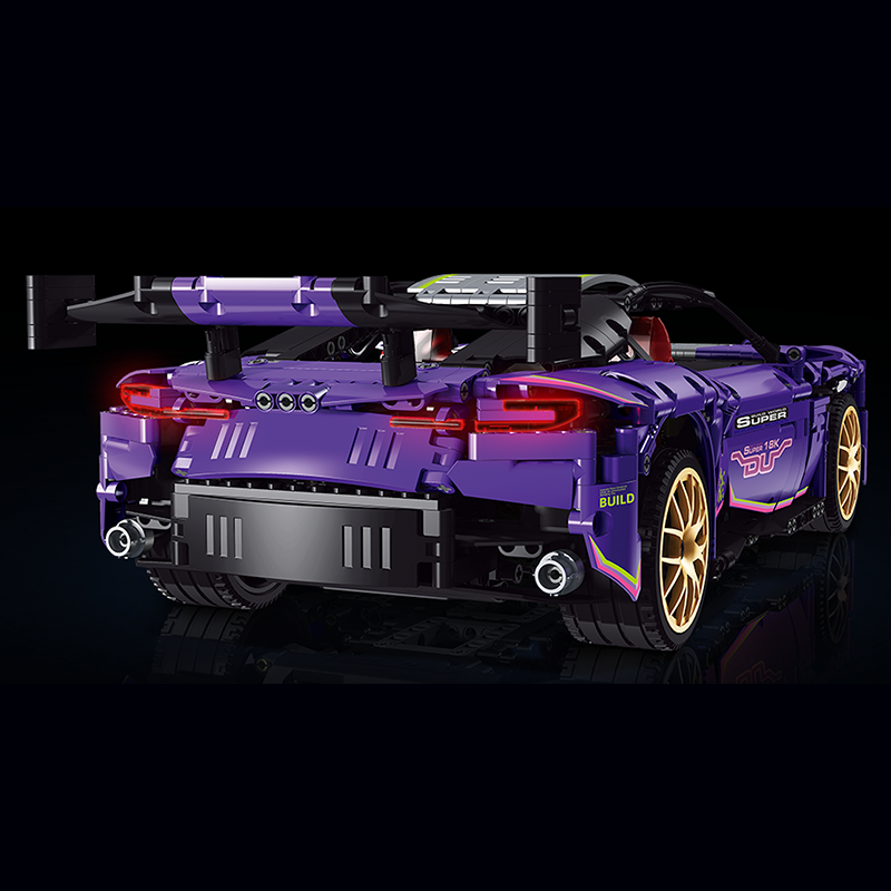 Aston Martin GT Purple 2267pcs-Building Blocks set -Turbo Moc