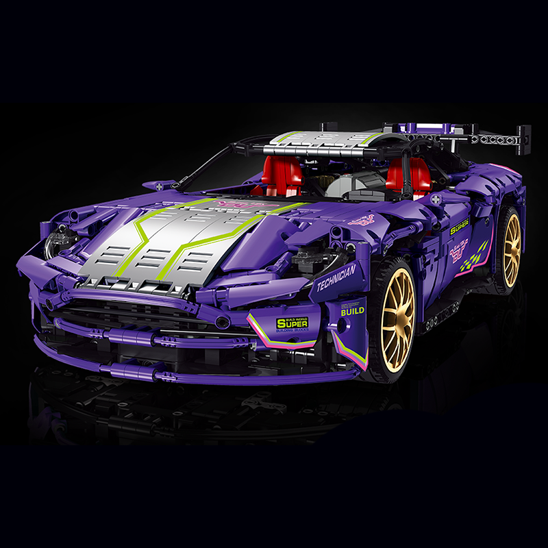 Aston Martin GT Purple 2267pcs-Building Blocks set -Turbo Moc