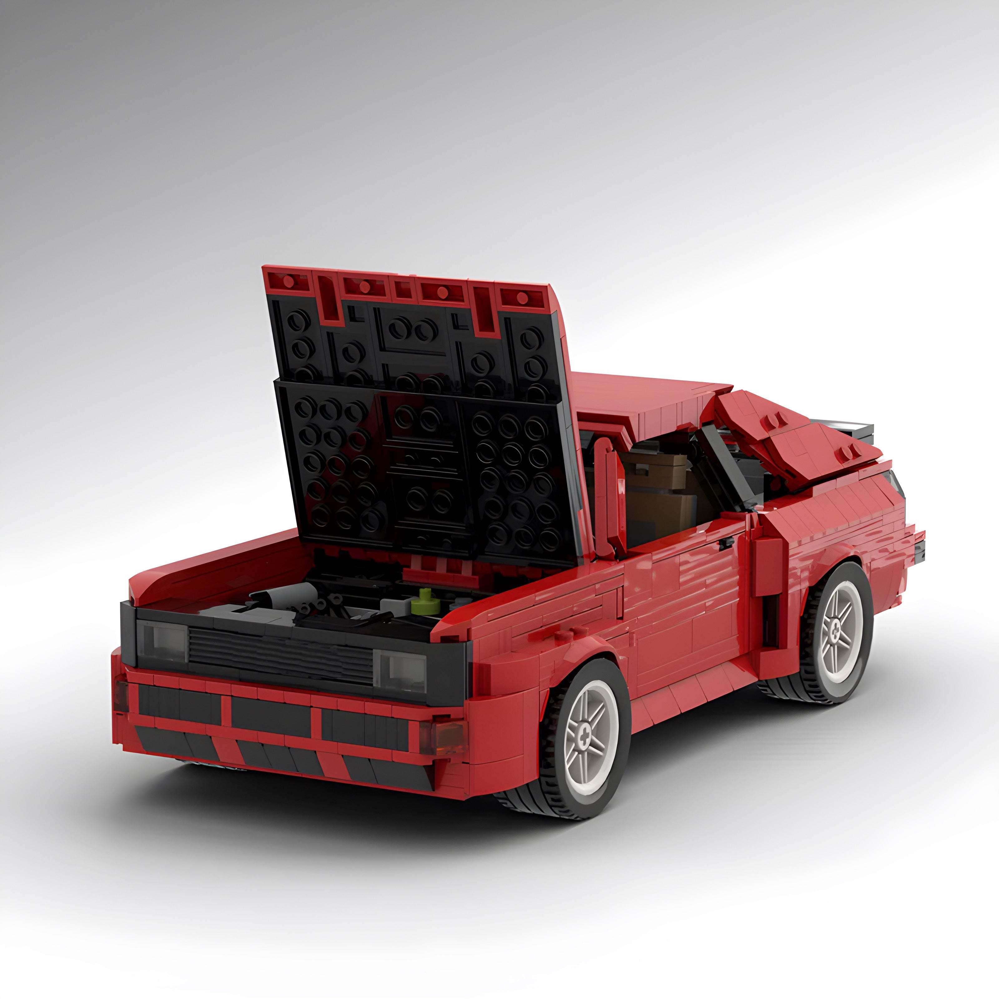 Audi Quattro 2.5 | 1257pcs-Building Blocks set -Turbo Moc