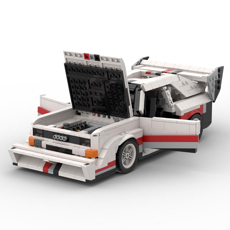 Audi Quattro S1 Pikes Peak Winner 1987 | 1306pcs-Building Blocks set -Turbo Moc