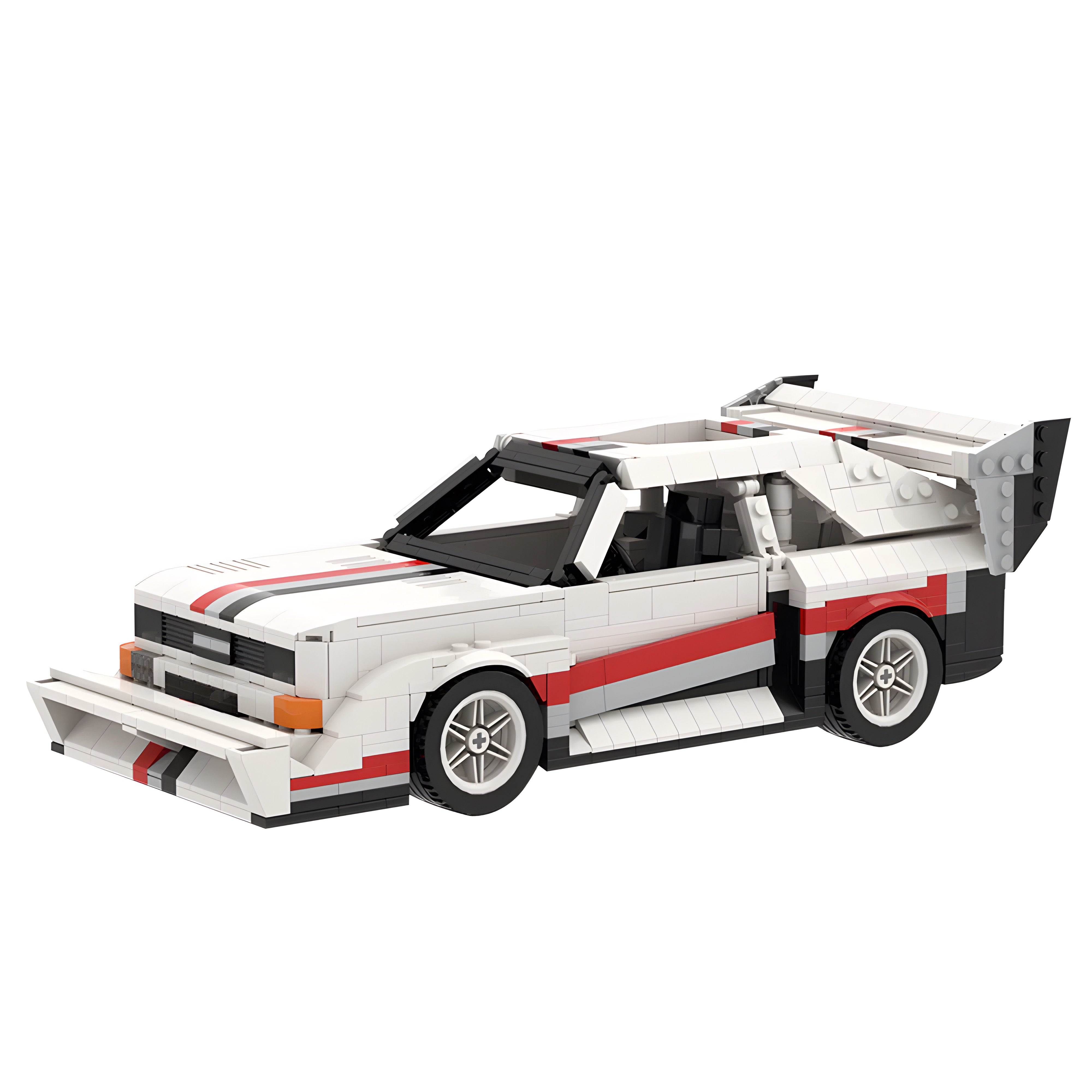 Audi Quattro S1 Pikes Peak Winner 1987 | 1306pcs-Building Blocks set -Turbo Moc