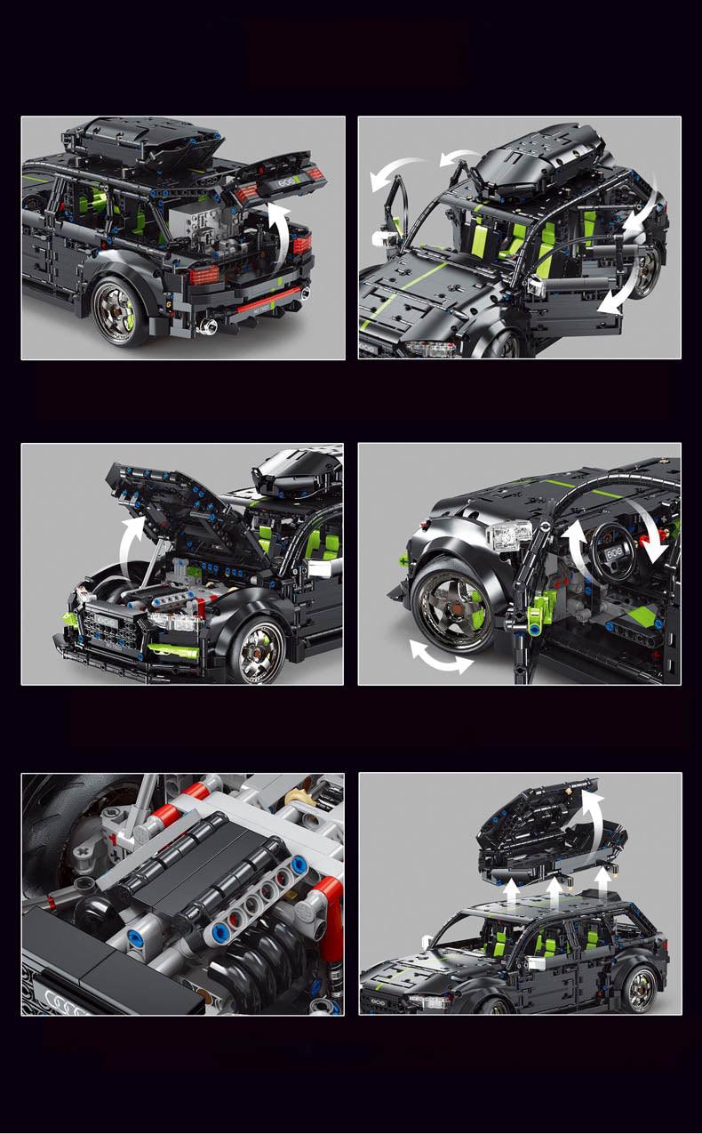 Audi RS6 2896pcs-Building Blocks set -Turbo Moc