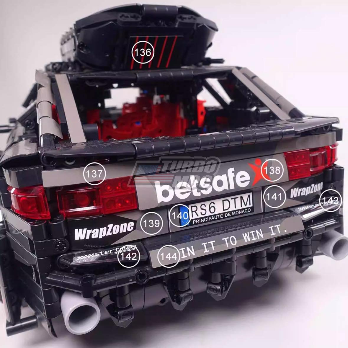 Audi RS6 Jon Olsson DTM | 4549pcs-Building Blocks set -Turbo Moc