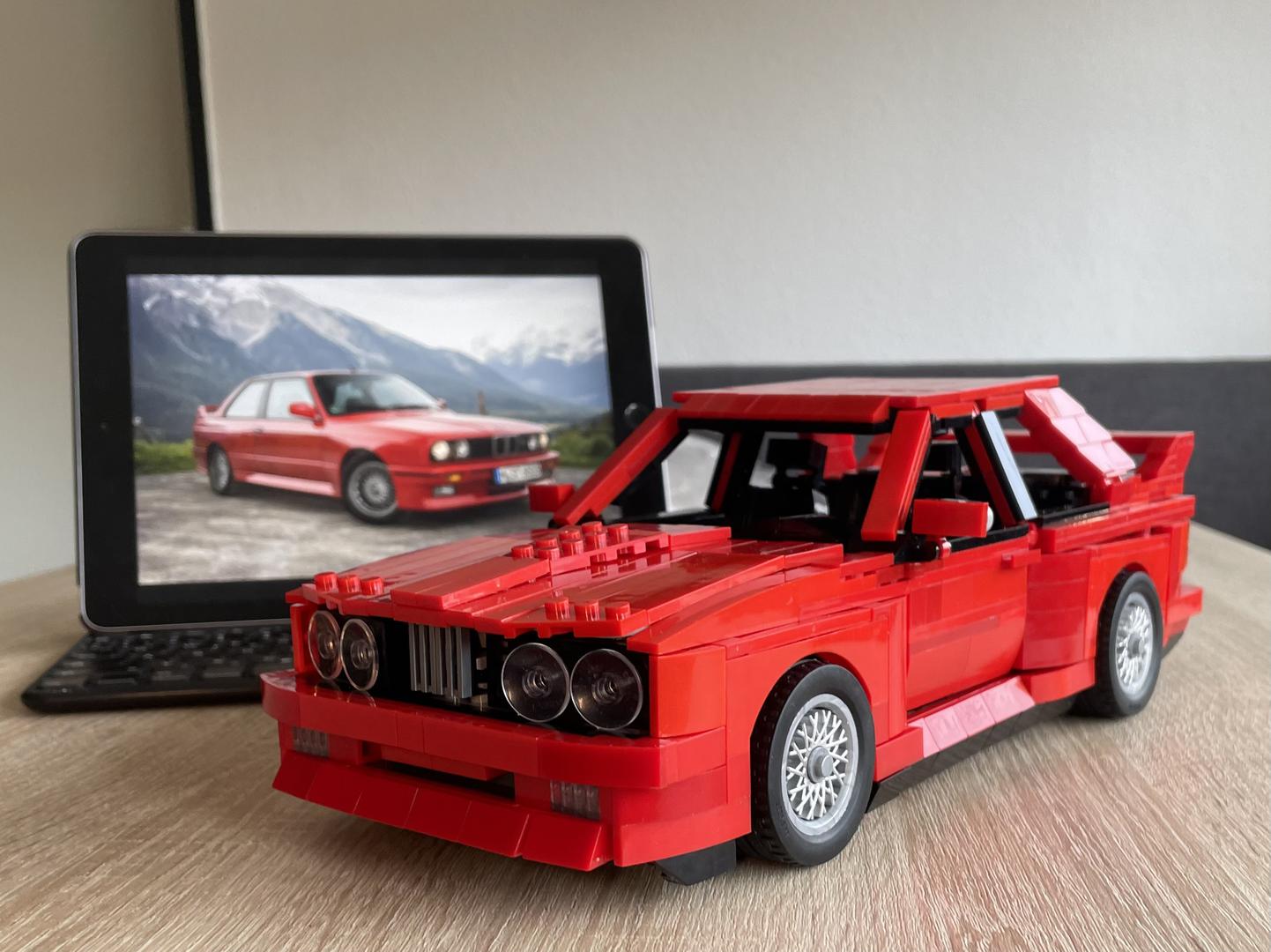 BMW M3 E30 Sport Evolution | 1461pcs-Building Blocks set -Turbo Moc