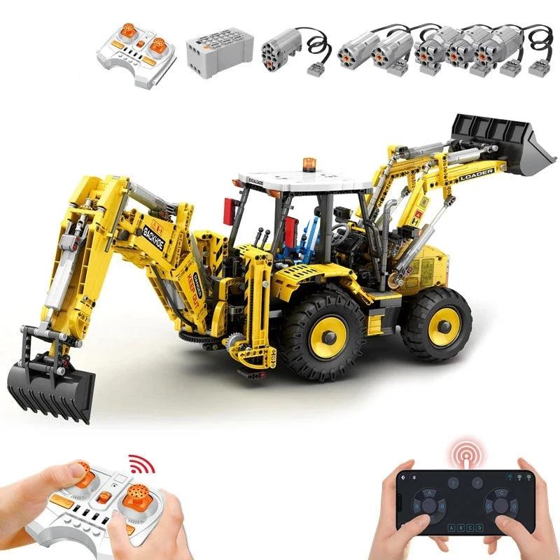 Backhoe Loader 22018 2466pcs-Building Blocks set -Turbo Moc