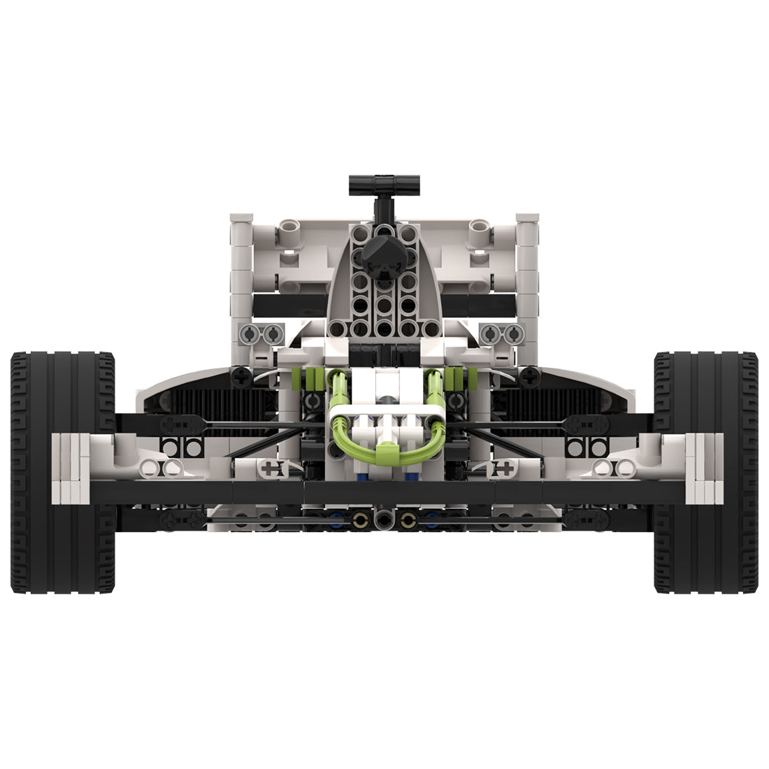 Brawn GP F1 BGP001 1:8 1834pcs-Building Blocks set -Turbo Moc