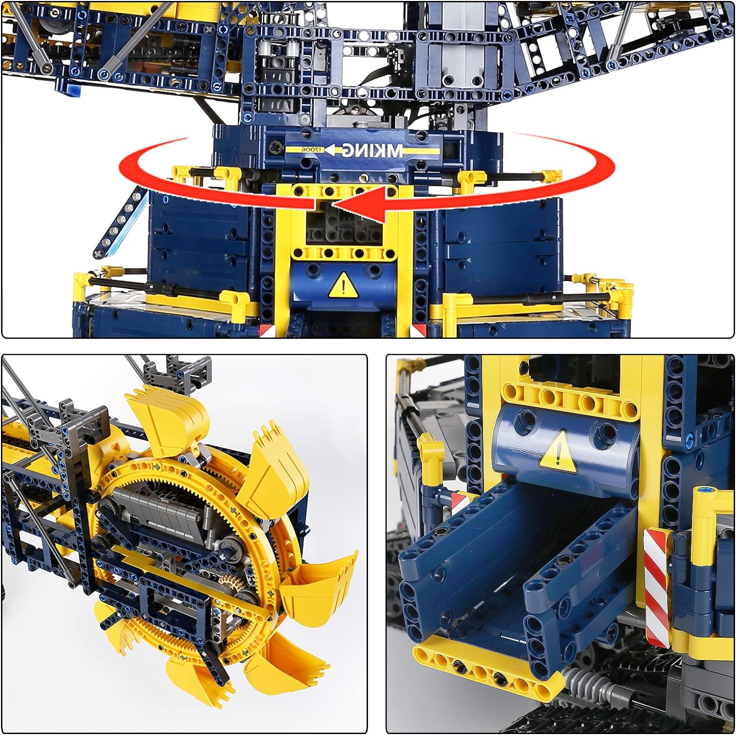 Bucket Wheel Excavator Remote Controlled 4588pcs-Building Blocks set -Turbo Moc