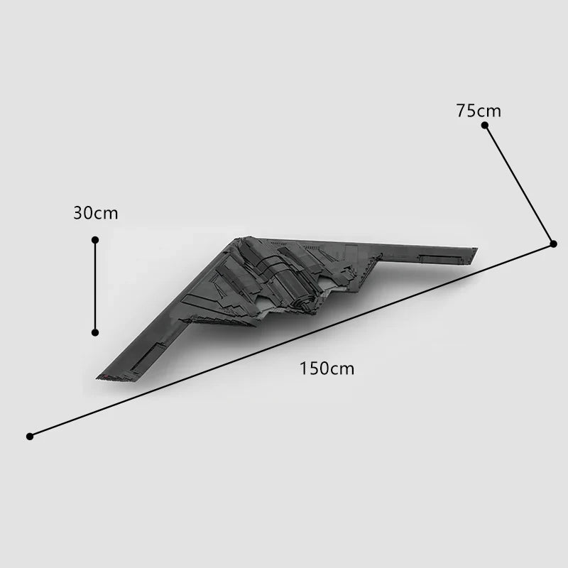 Image of product the-ultimate-150cm-b-2-stealth-bomber-6808pcs