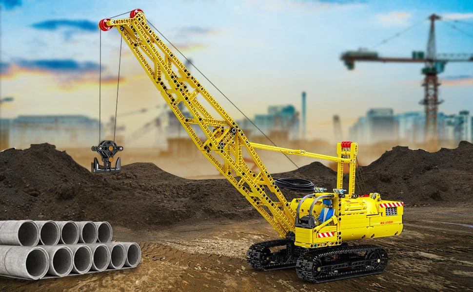 Caterpillar crane with remote control 1205pcs-Building Blocks set -Turbo Moc