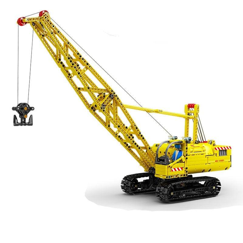 Caterpillar crane with remote control - Building Blocks Set | Turbo Moc