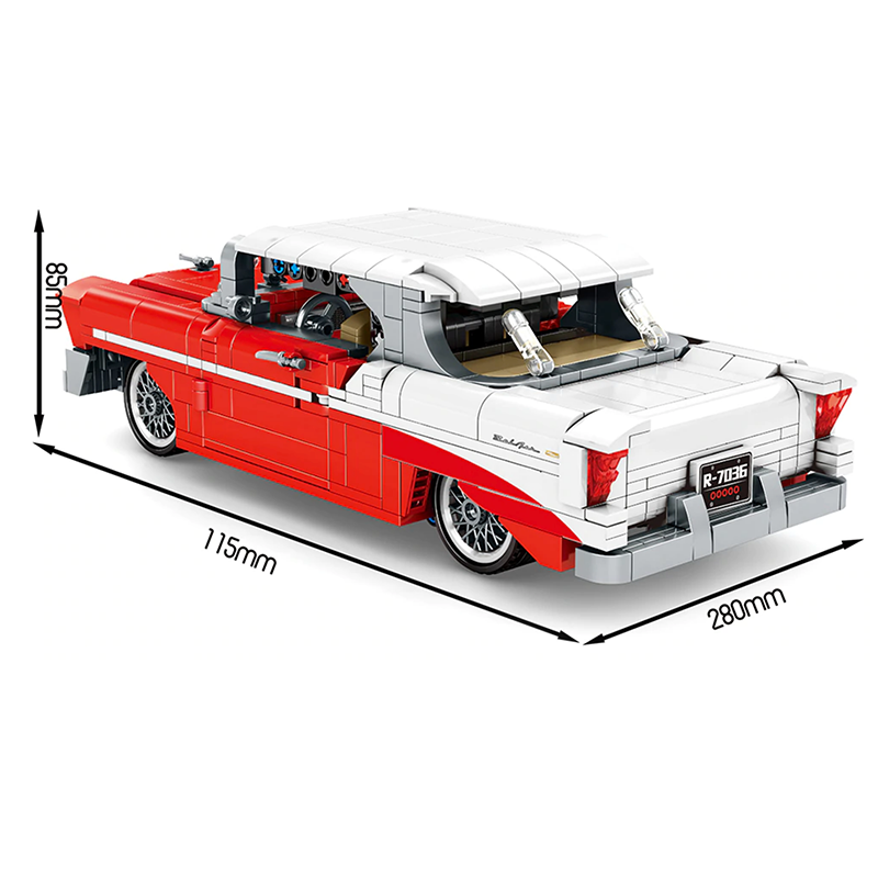 Chevrolet Bel Air 814pcs-Building Blocks set -Turbo Moc