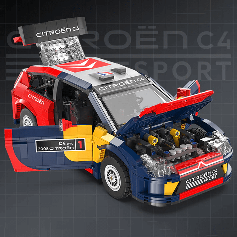 Citroen C4 WRC 2008 1568pcs-Building Blocks set -Turbo Moc