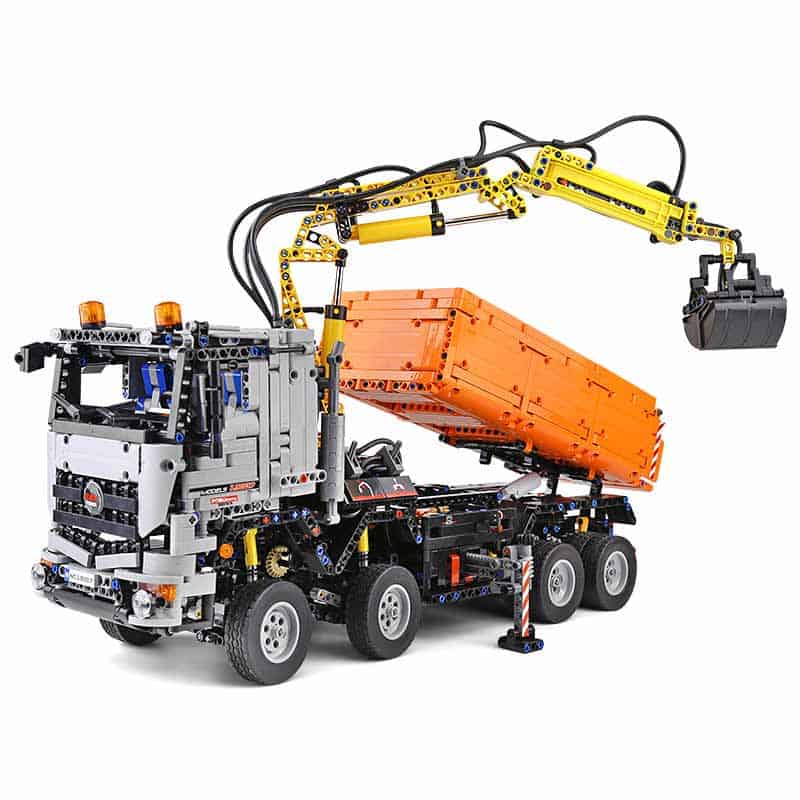 Clamshell Excavator Truck with Remote Control - Building Blocks Set | Turbo Moc