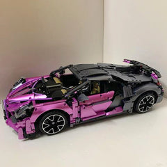 Bugatti Chiron Pink s set, compatible with Lego