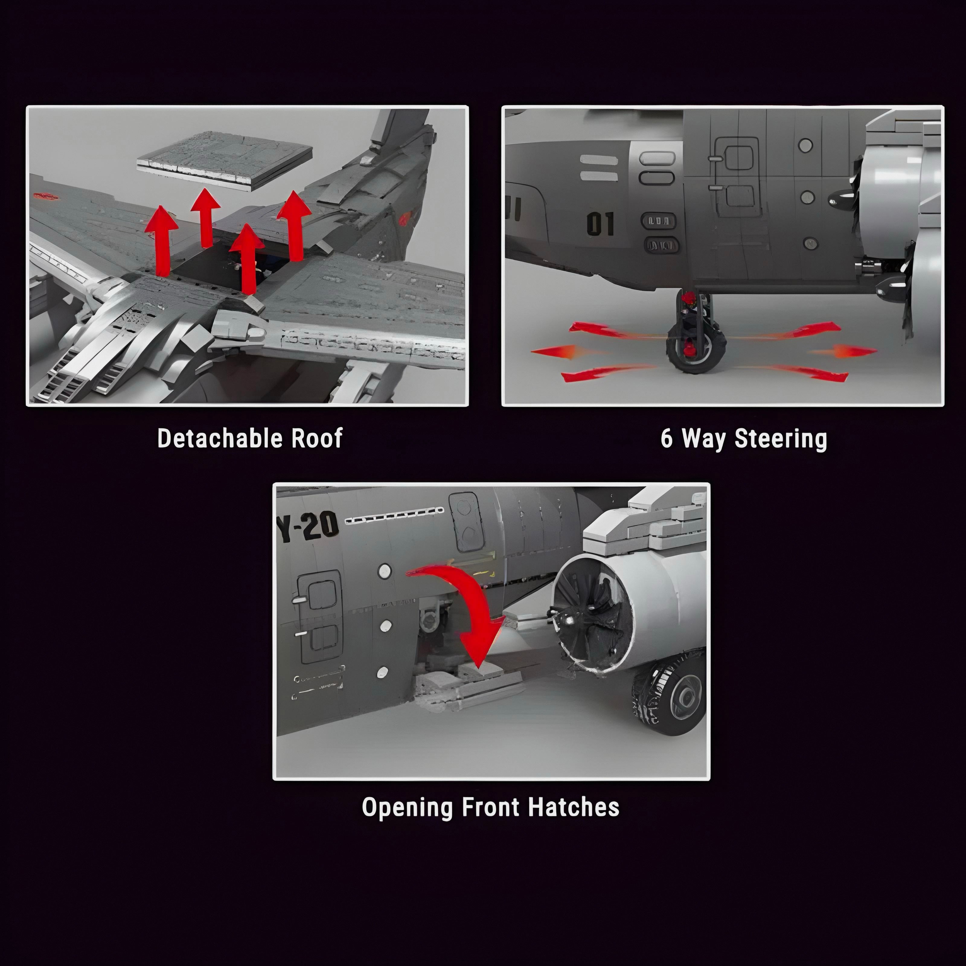 Image of product y-20-large-military-aircraft-2202pcs