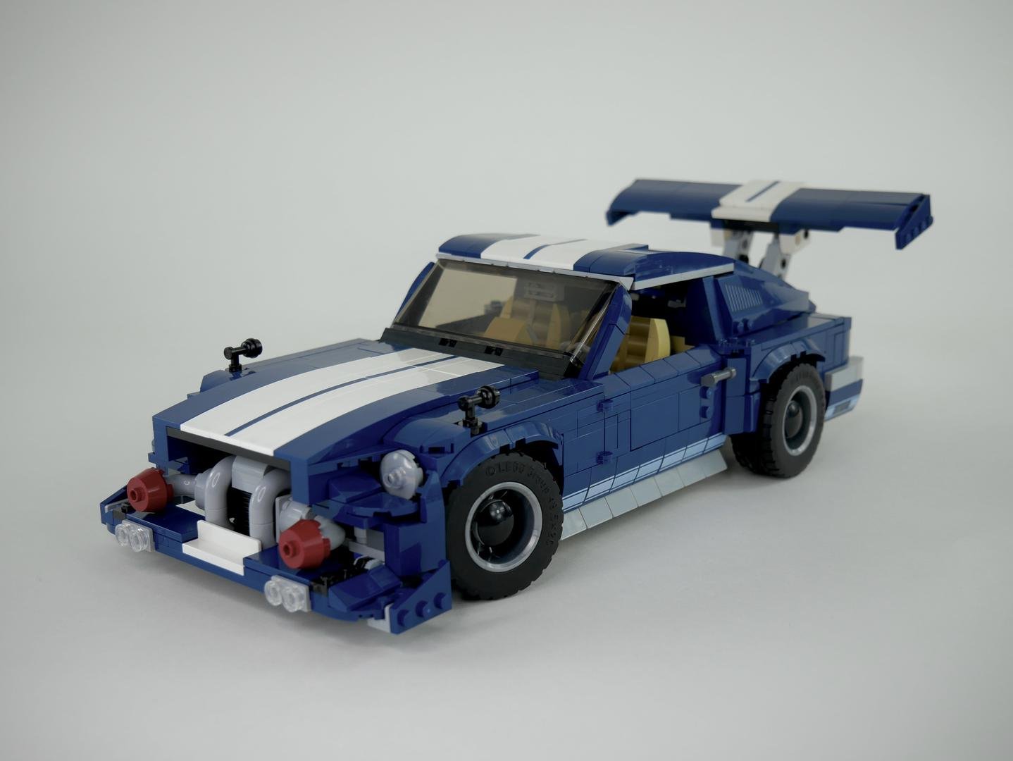 Datsun 240Z Royal Blue | 1471pcs-Building Blocks set -Turbo Moc