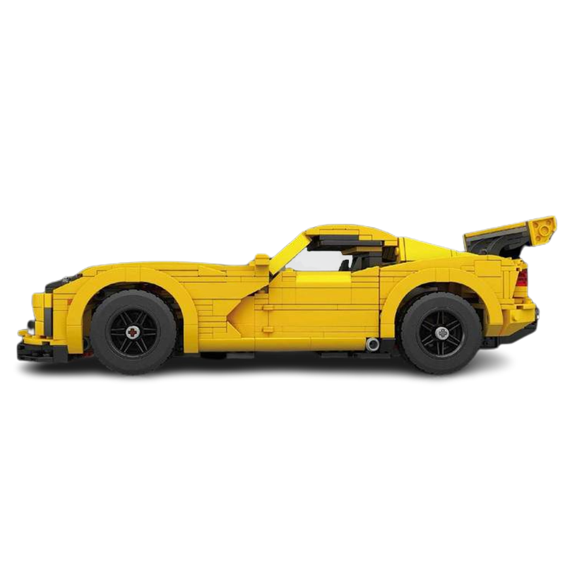 Dodge Viper ACR Yellow 1235pcs-Building Blocks set -Turbo Moc