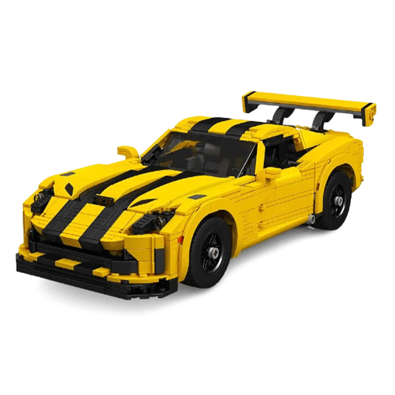 Dodge Viper ACR Yellow 1235pcs-Building Blocks set -Turbo Moc