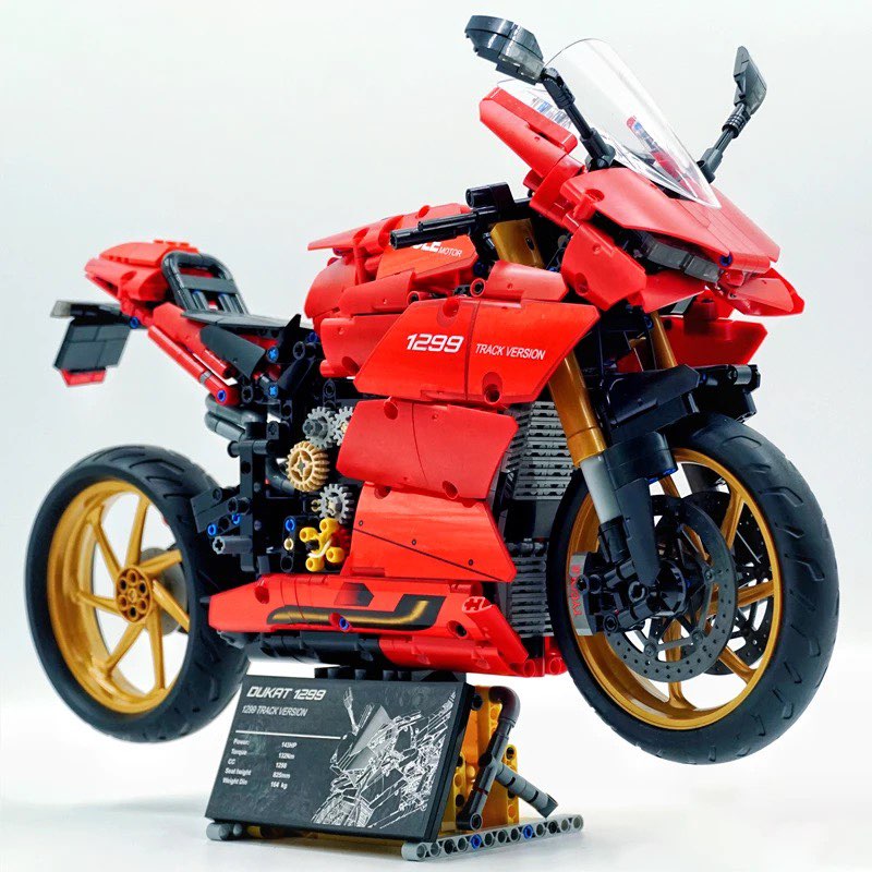 Ducati V4 Panigale 1808pcs-Building Blocks set -Turbo Moc