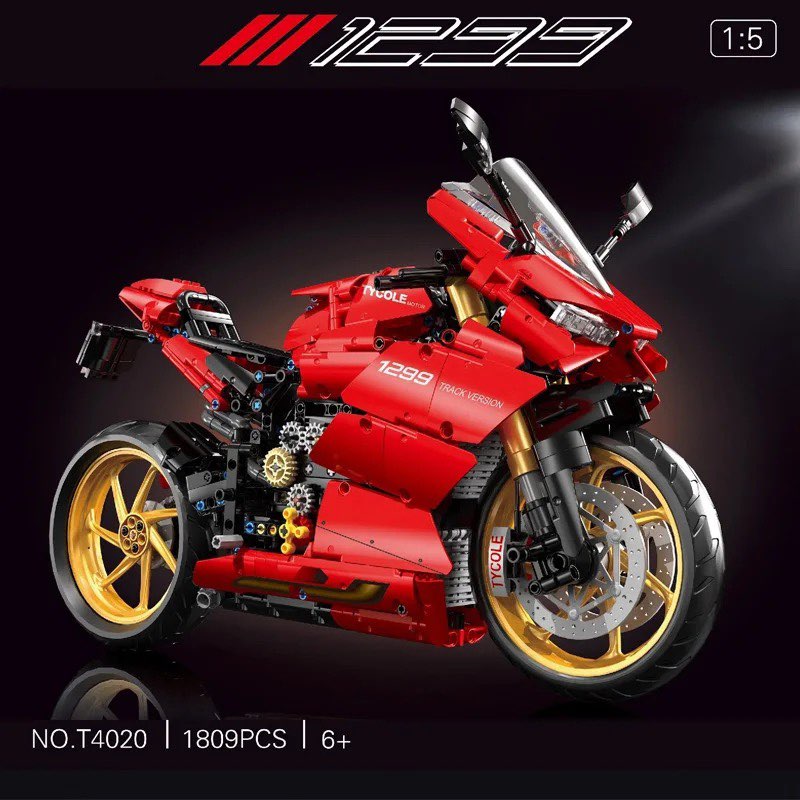 Ducati V4 Panigale 1808pcs-Building Blocks set -Turbo Moc