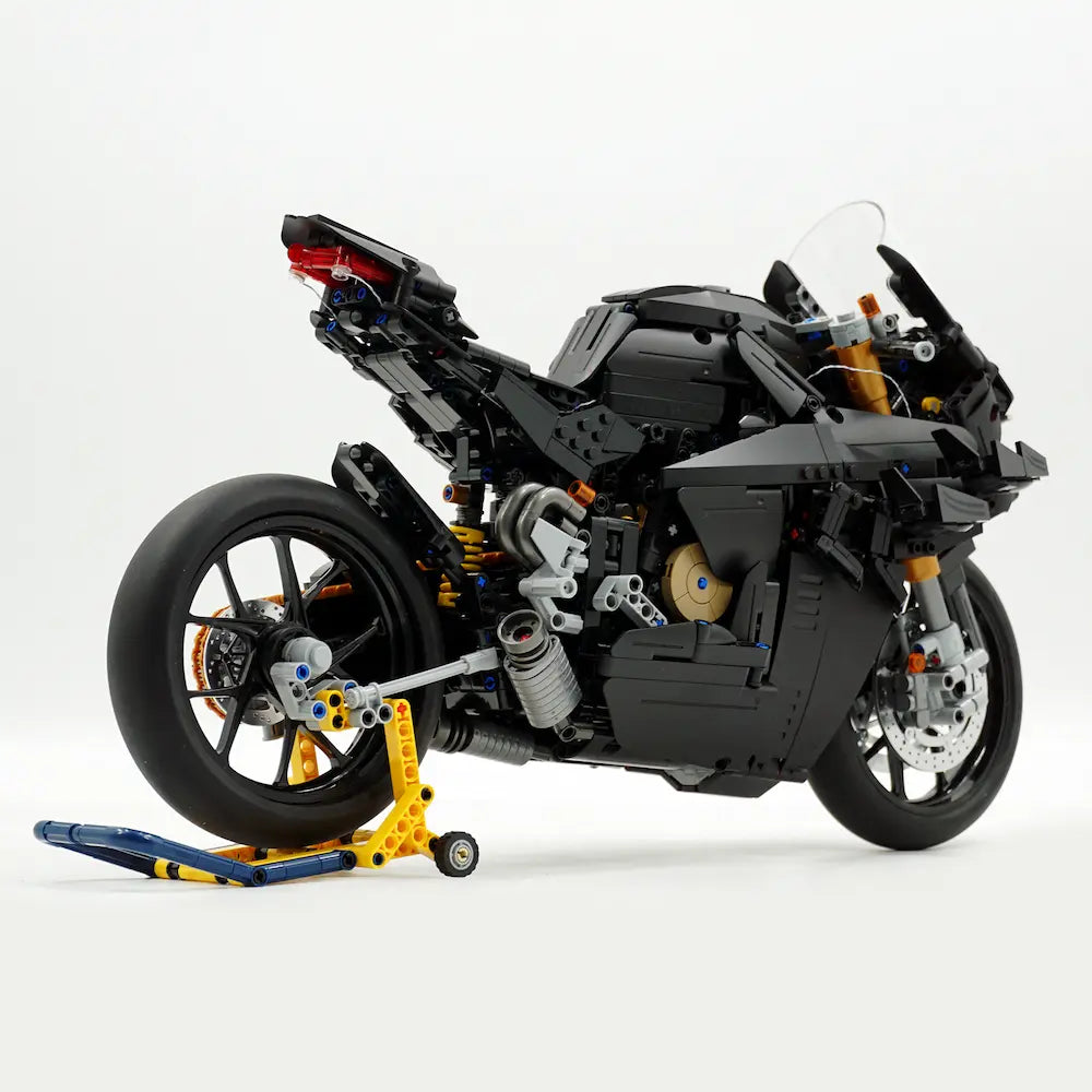 Ducati V4S Black Edition 2129pcs-Building Blocks set -Turbo Moc