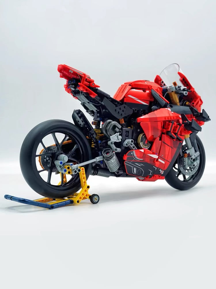 Ducati V4S Red 2129pcs-Building Blocks set -Turbo Moc