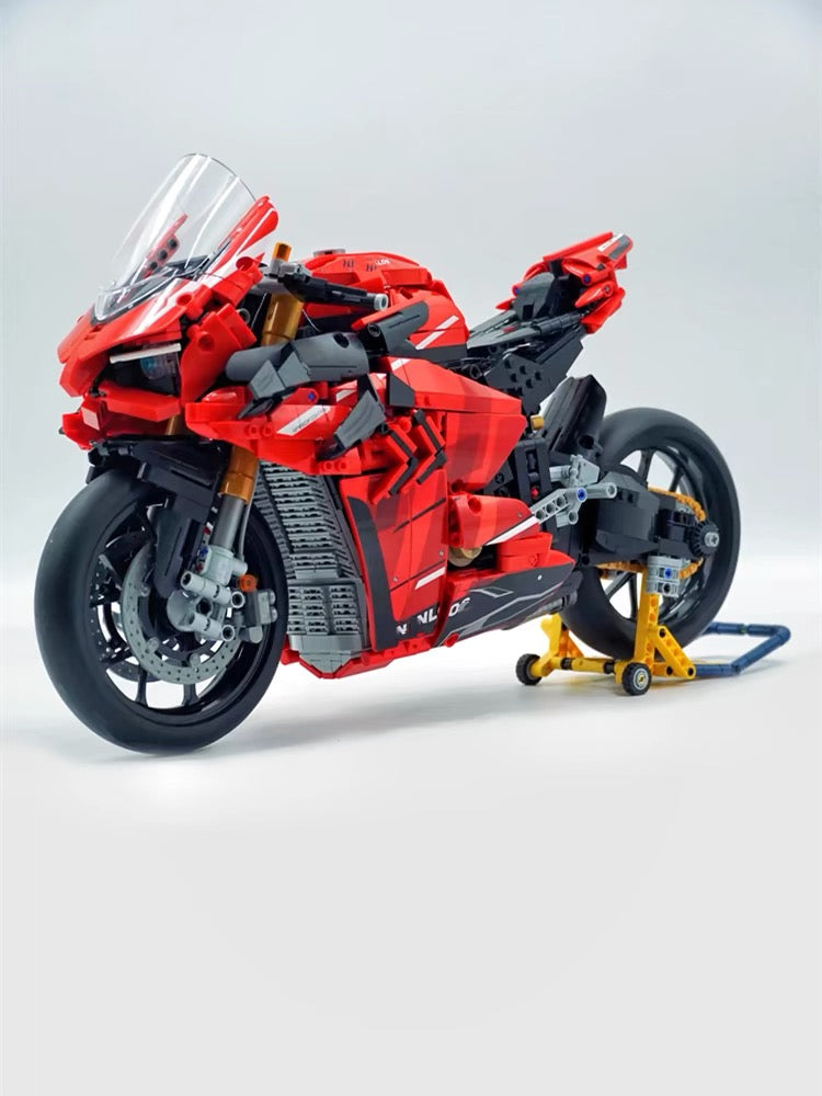 Ducati V4S Red 2129pcs-Building Blocks set -Turbo Moc