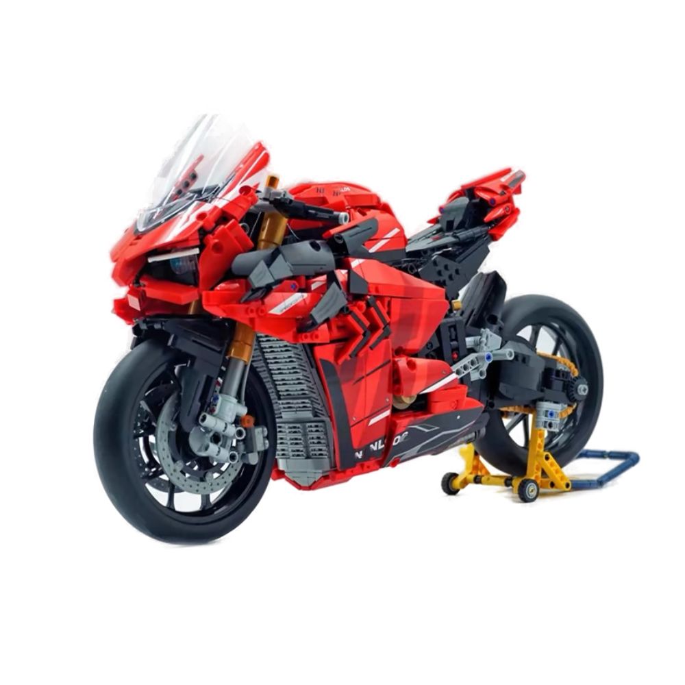 Ducati V4S Red 2129pcs-Building Blocks set -Turbo Moc