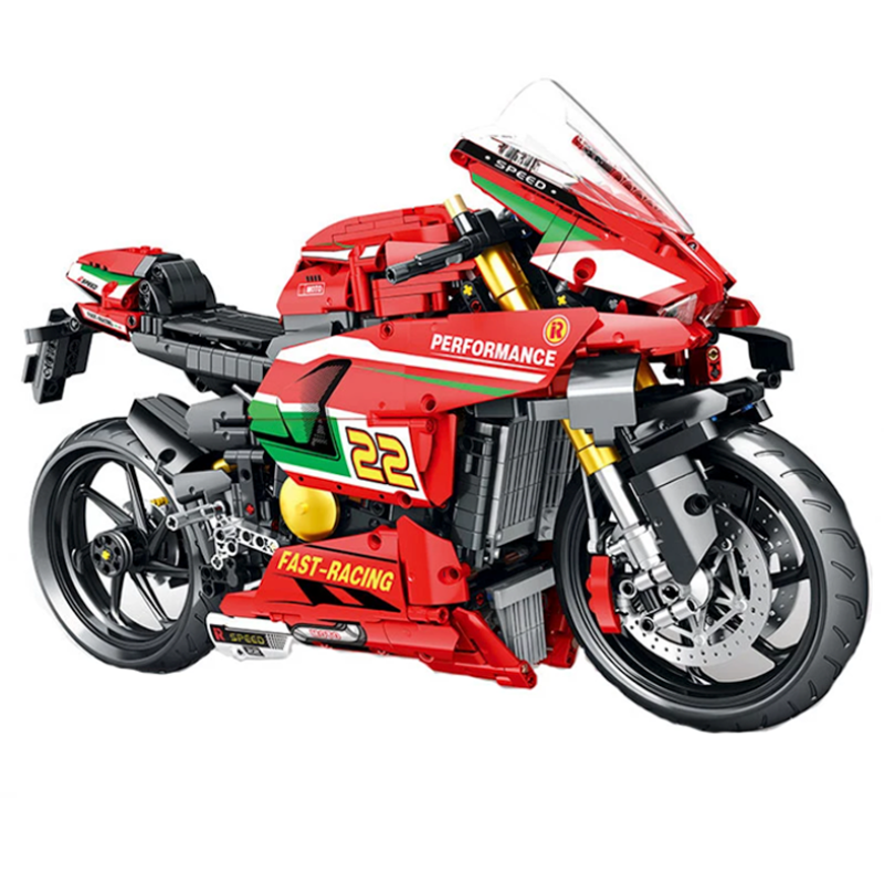 Ducati V4r 1965pcs-Building Blocks set -Turbo Moc