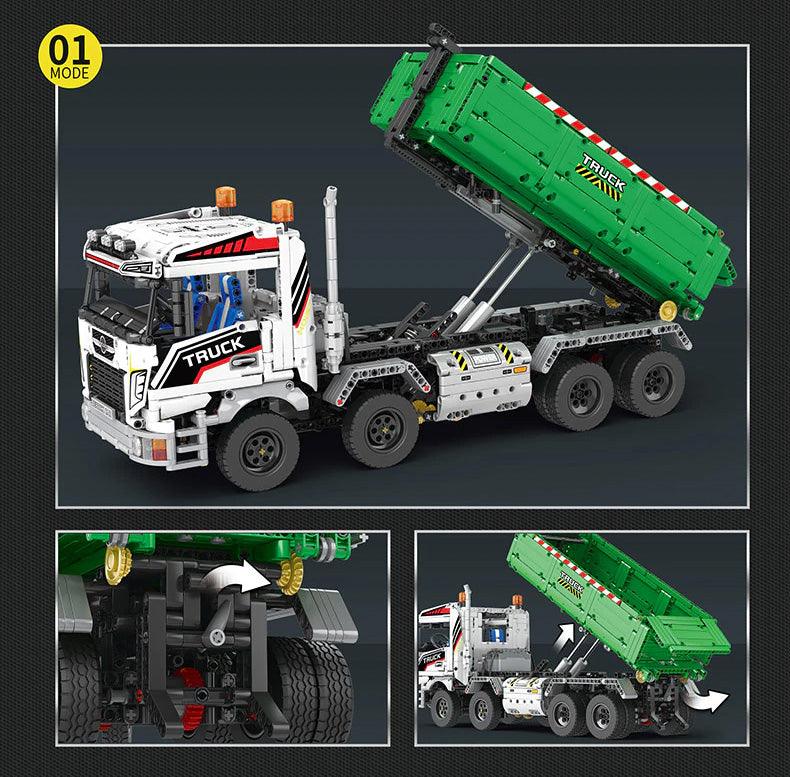 Dump Truck w/ Trailer 2950pcs-Building Blocks set -Turbo Moc