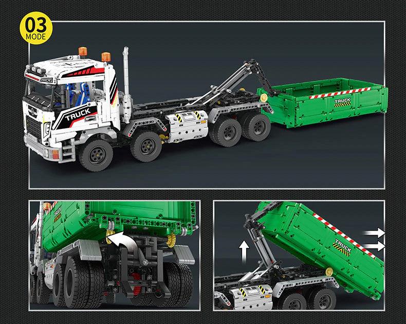 Dump Truck w/ Trailer 2950pcs-Building Blocks set -Turbo Moc