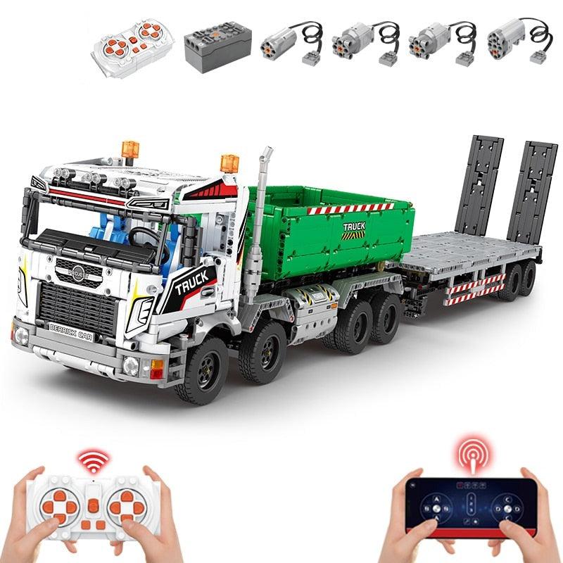 Dump Truck w/ Trailer 2950pcs-Building Blocks set -Turbo Moc