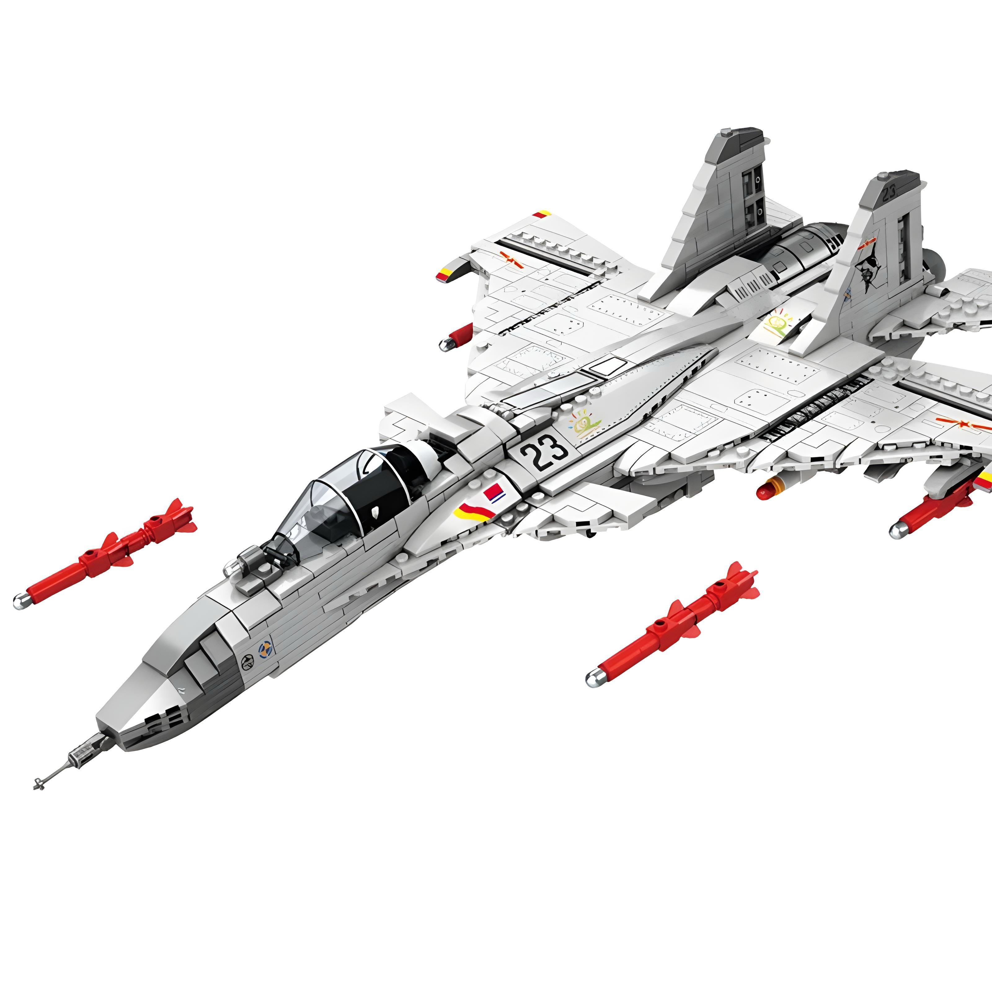 Image of J-15 Fighter Aircraft 1187Pcs - j-15-fighter-aircraft-1185pcs