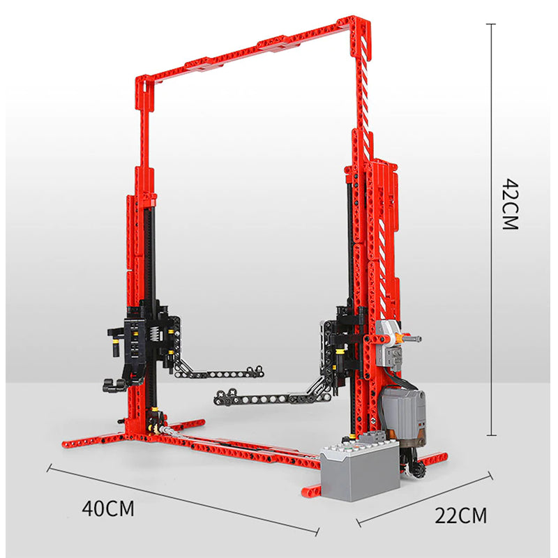 Electric Car Lift 536pcs-Building Blocks set -Turbo Moc