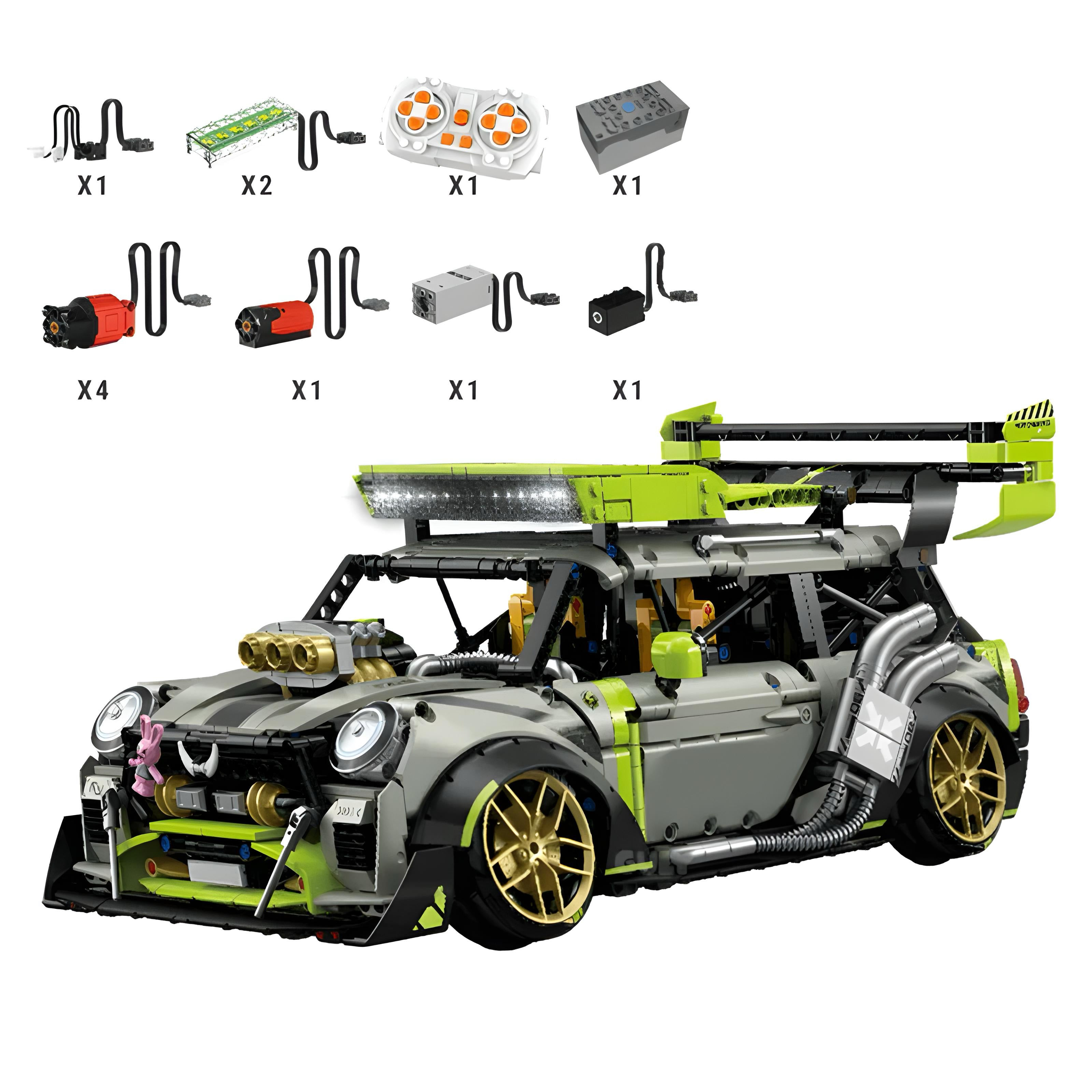 Mini Cooper Cyberpunk 2549pcs - Building blocks kit - Turbo Moc