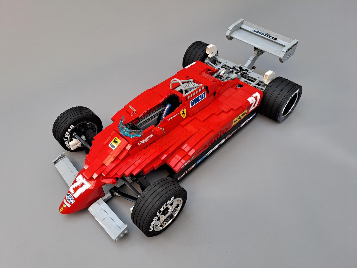 Ferrari 126C2 1:8 | 1868pcs-Building Blocks set -Turbo Moc