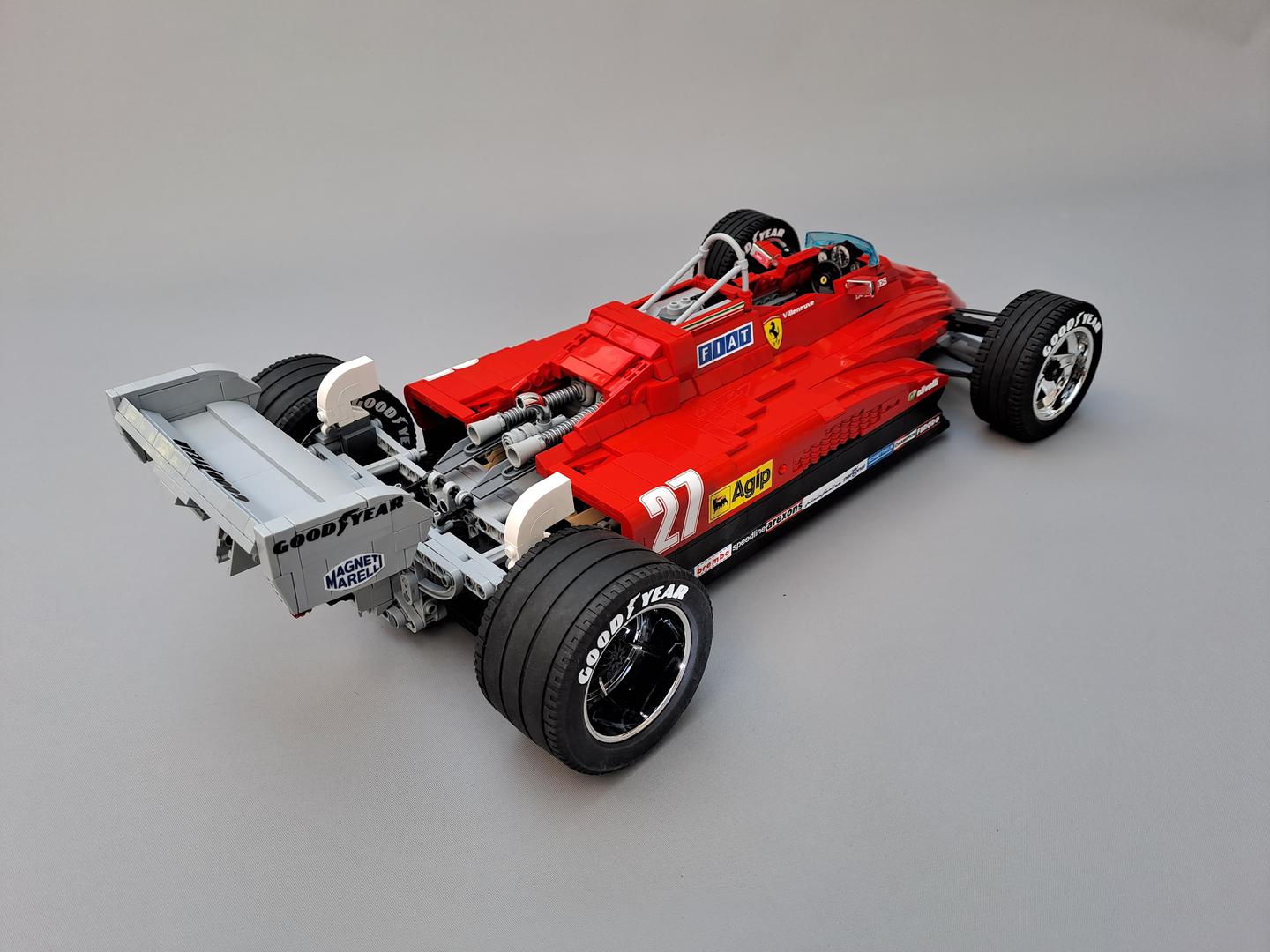 Ferrari 126C2 1:8 | 1868pcs-Building Blocks set -Turbo Moc