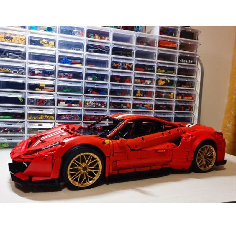 Ferrari 488 Pista | 3452pcs-Building Blocks set -Turbo Moc