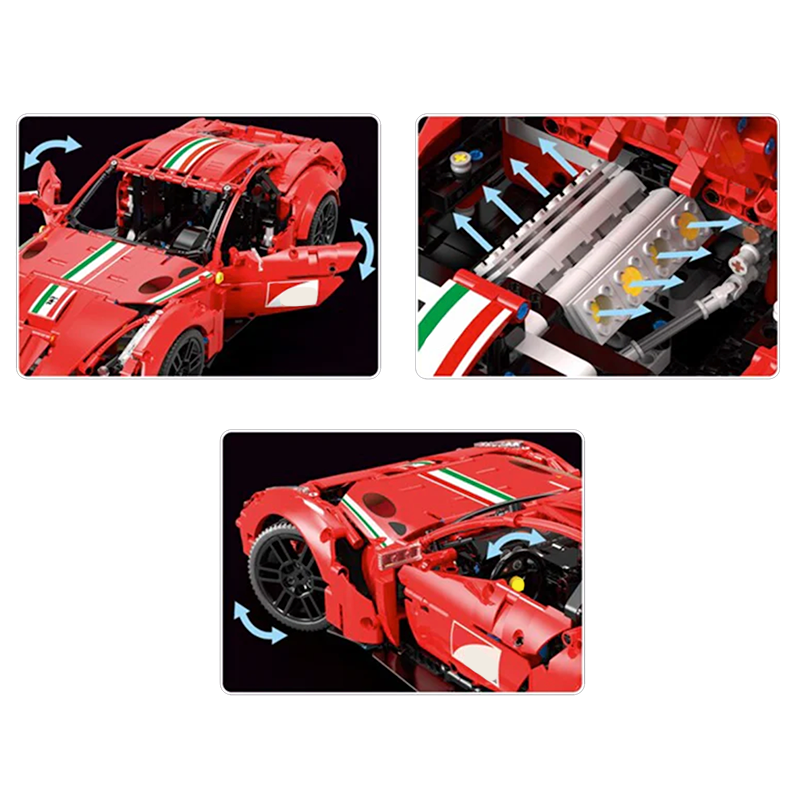 Ferrari F12 Berlinetta 1781pcs-Building Blocks set -Turbo Moc