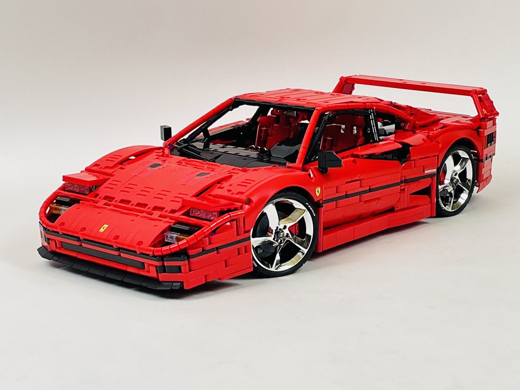 Ferrari F40 1:8 | 3766pcs-Building Blocks set -Turbo Moc