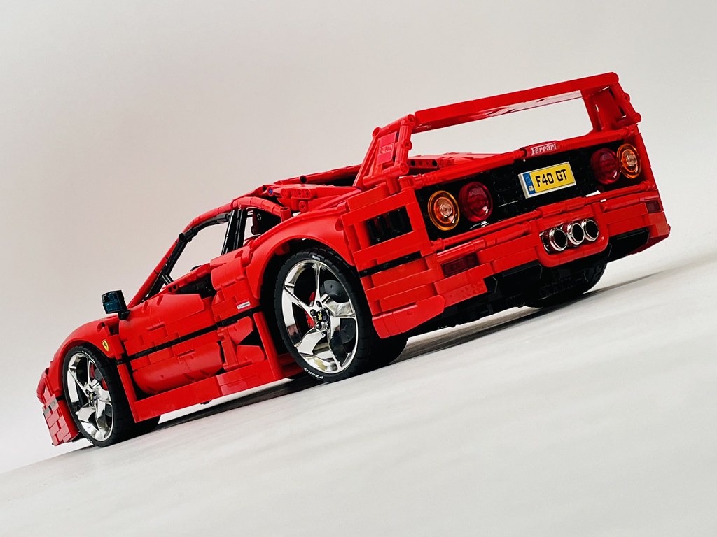 Ferrari F40 1:8 | 3766pcs-Building Blocks set -Turbo Moc