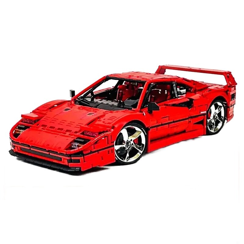 Ferrari F40 1:8 | 3766pcs-Building Blocks set -Turbo Moc