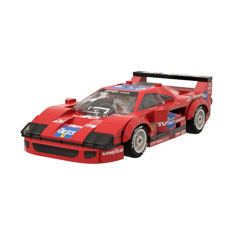 Ferrari F40 LM IMSA 1990 ArtSports | 187pcs-Building Blocks set -Turbo Moc