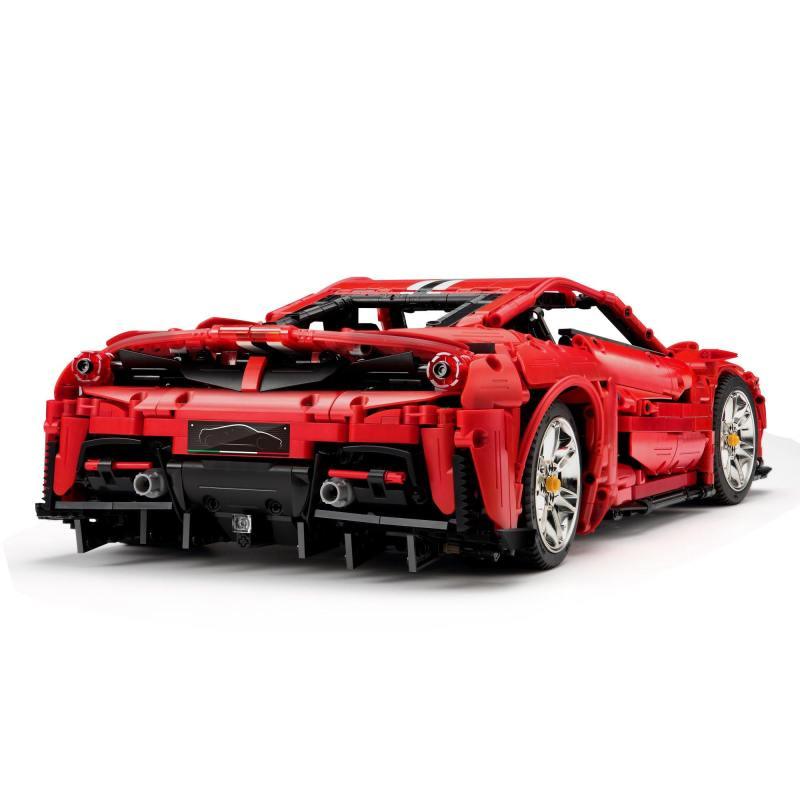 Ferrari F488 Pista Red 3187pcs-Building Blocks set -Turbo Moc