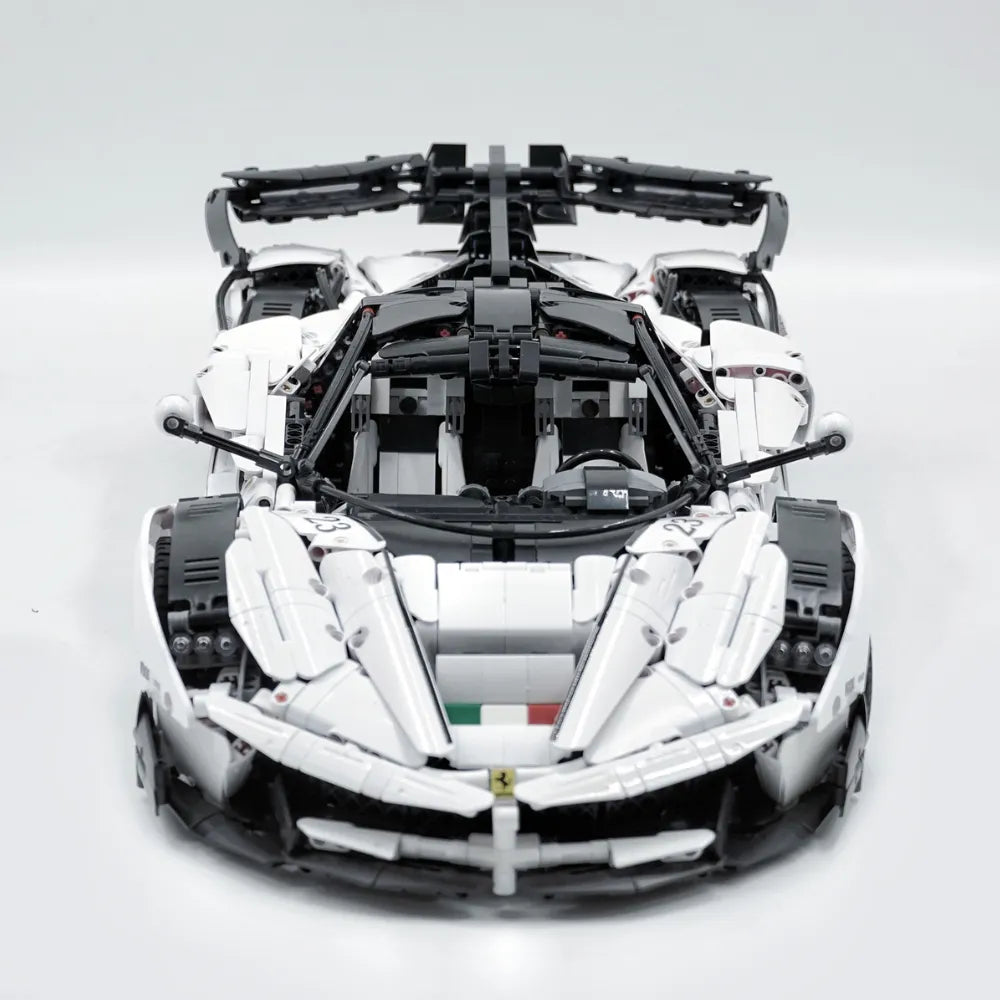 Ferrari FXXK EVO Grey 1:8 4739pcs-Building Blocks set -Turbo Moc