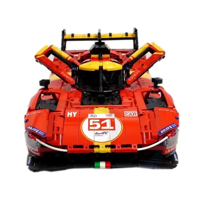 Ferrari Hypercar 499P 1:8 | 3875pcs-Building Blocks set -Turbo Moc