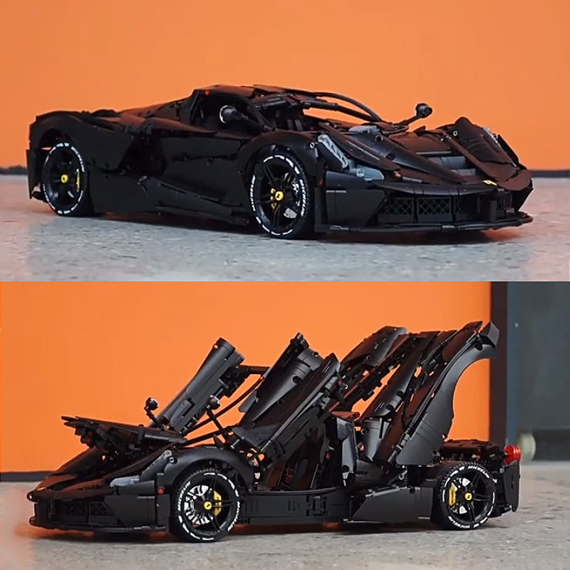 Ferrari Laferrari Black Edition 4738pcs-Building Blocks set -Turbo Moc