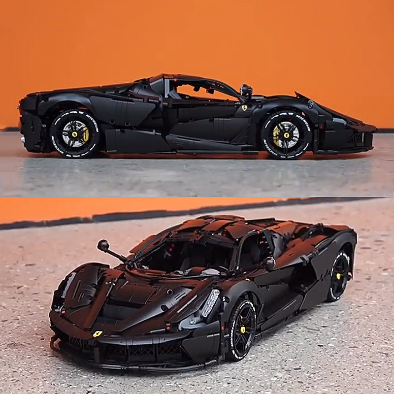 Ferrari Laferrari Black Edition 4738pcs-Building Blocks set -Turbo Moc